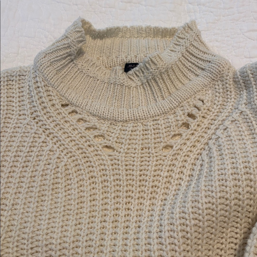 Wild Fable Knit Sweater size XL in Ivory Color - Picture 6 of 6